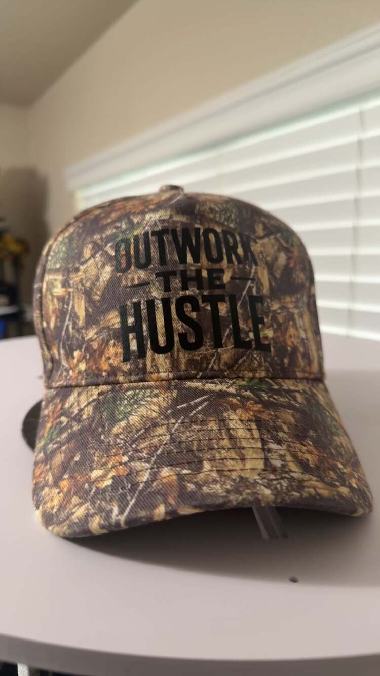 Outwork The Hustle Hunting Hat Trucker and a Hat